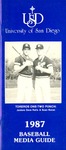 University of San Diego Baseball Media Guide 1987 by University of San Diego Athletics Department