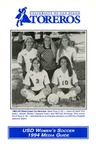 University of San Diego Women's Soccer Media Guide 1994 by University of San Diego Athletics Department