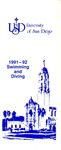 University of San Diego Swimming & Diving Media Guide 1991-1992 by University of San Diego Athletics Department