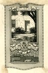 Bookplate of a house door and a crest