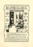 Bookplate of a small library room with the window open and a passage at the bottom.