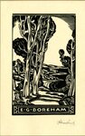Adrian George Feint Bookplate Commissioned by E. G. Boreham