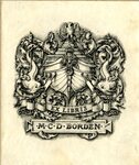 Edwin Davis French Bookplate Commissioned by M. C. D. Borden