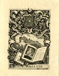 Edwin Davis French Bookplate Commissioned by W. E. Bailie
