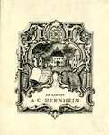 Edwin Davis French Bookplate Commissioned by A. C. Bernheim