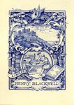 Edwin Davis French Bookplate Commissioned by Henry Blackwell