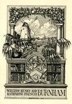 Edwin Davis French Bookplate Commissioned by William Henry and Katharine French Burnham