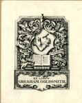 Edwin Davis French Bookplate Commissioned by Abraham Goldsmith
