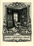 Edwin Davis French Bookplate Commissioned by John Chipman Gray