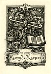 Edwin Davis French Bookplate Commissioned by Henry H. Harper