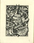 Edwin Davis French Bookplate Commissioned by Marshall Clifford Lefferts