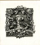 Edwin Davis French Bookplate Commissioned by Frank Evans Marshall