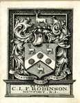 Edwin Davis French Bookplate Commissioned by C.L.F. Robinson