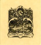 Edwin Davis French Bookplate Commissioned by Ruth Mary Sabin