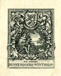 Edwin Davis French Bookplate Commissioned by Henry Rogers Winthrop