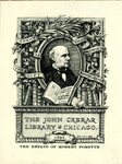 Edwin Davis French Bookplate Commissioned by The John Crerar Library (2 of 3)
