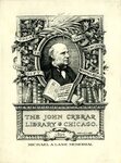 Edwin Davis French Bookplate Commissioned by The John Crerar Library (3 of 3)