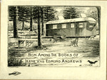 Bookplate off a trailer home in the forest