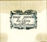 Bookplate of a limited edition inscription (second variation)