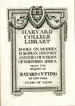 Bookplate of the Harvard College Library class of 1900