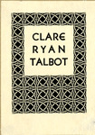 A printed label bookplate for Clare Talbot