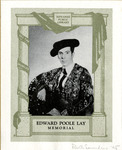 Bookplate of Edward Poole Lay's picture portrait