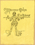 Bookplate of a knight in armor