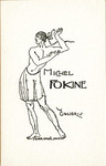 Bookplate of a man posing