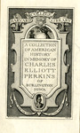 Bookplate of Charles Elliott Perkins memorial to the Harvard College Library