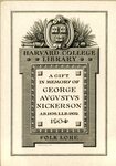 Joseph Winfred Spenceley Bookplate Commissioned for Harvard College Library (2 of 2)