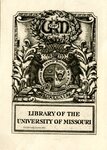Joseph Winfred Spenceley Bookplate Commissioned for Library of the University of Missouri