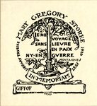 Margaret Ely Webb Bookplate Commissioned for Mary Gregory Storke