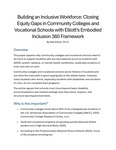 Building an Inclusive Workforce: Closing Equity Gaps in Community Colleges and Vocational Schools With Elliott’s Embodied Inclusion 360 Framework Plain Language Summary