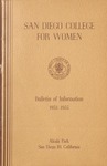 San Diego College for Women Bulletin of Information 1953-1955