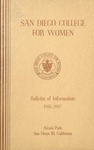 San Diego College for Women Bulletin of Information 1956-1957 by San Diego College for Women