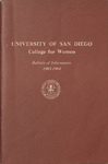 Bulletin of the San Diego College for Women 1963-1964