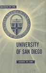 Bulletin of the University of San Diego School of Law 1957-1958