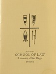 Bulletin of the University of San Diego School of Law 1970-1971 by University of San Diego. School of Law