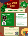 Ethnic Studies March Newsletter by Department of Ethnic Studies