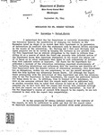 Memorandum for Mr. Herbert Wechsler Re; Korematsu v. United States