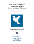 THE RIGHT TO SPEAK: The Life and Work of Nancy Sánchez of Colombia by Sara Koenders