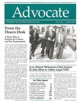 Advocate 1986 volume 4 number 1 by Office of Development and Alumni Affairs, USD School of Law