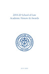 2019-2020 School of Law Academic Honors & Awards