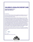 2016 Children's Legislative Report Card by Children's Advocacy Institute, University of San Diego School of Law