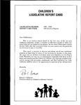 1999 Children's Legislative Report Card