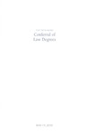 53th University of San Diego School of Law Commencement Program, 2010 by University of San Diego School of Law