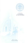 54th University of San Diego School of Law Commencement Program, 2011