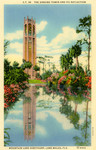 United States – Florida – Lake Wales – Mountain Lake Sanctuary – The Singing Tower and its Reflection