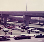 Classics Car Club: Photograph of a gathering in Chicano Park prior to the formation of the San Diego Car Club Council