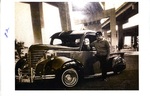 Oldies Car Club: Photograph of club member with car